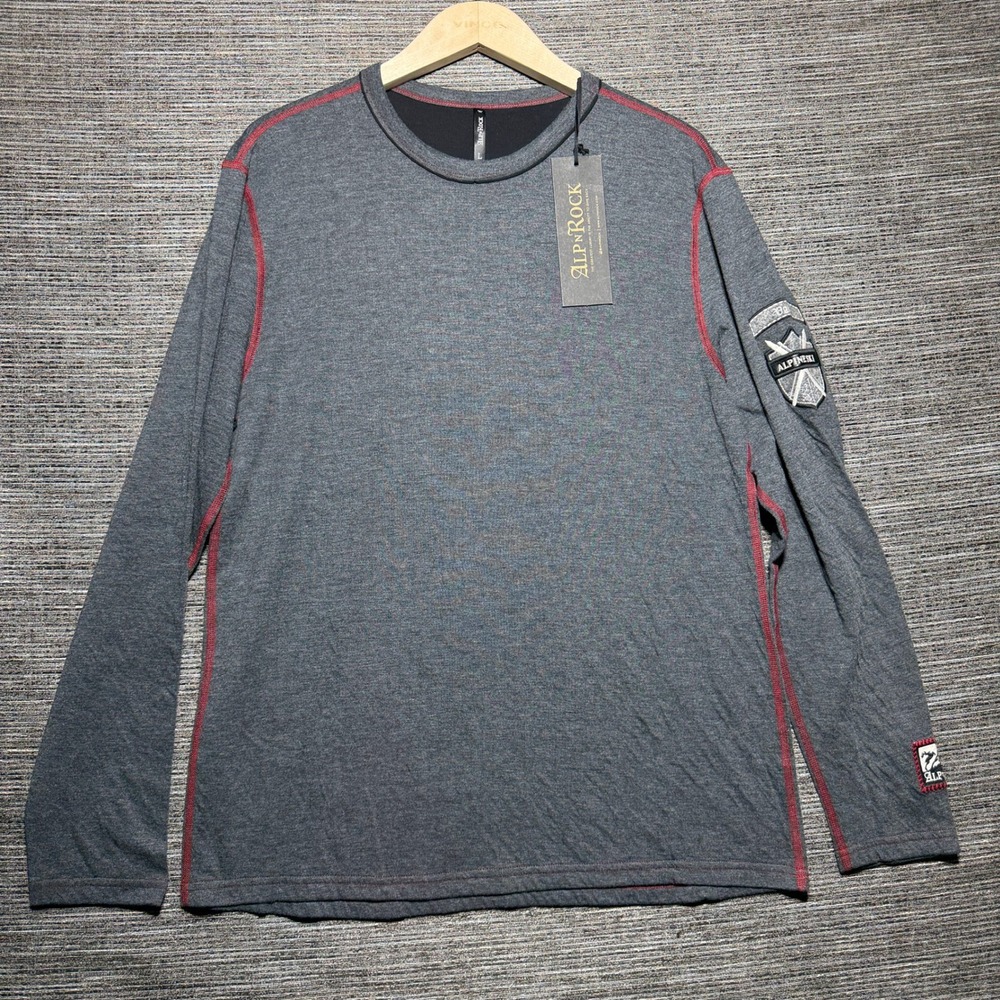 Alp-n-Rock Shirt Men L Heath Black Protect Winter Hotel Talisa Alpine Ski Patch